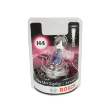 Лампа Gigalight Plus 150% галоген H4 (1 шт, 12 В, 60/55 Вт, тип гнізда: P43T) (Bosch)