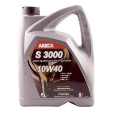 Олива двигуна (Areca S3000 10W40, 5 литр) (ACEA A3/B4, API SN/CF) (Areca)