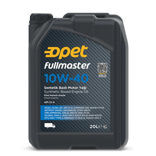 Олива двигуна FULLMASTER 10W40 BDN 20L Евро III (OPET)